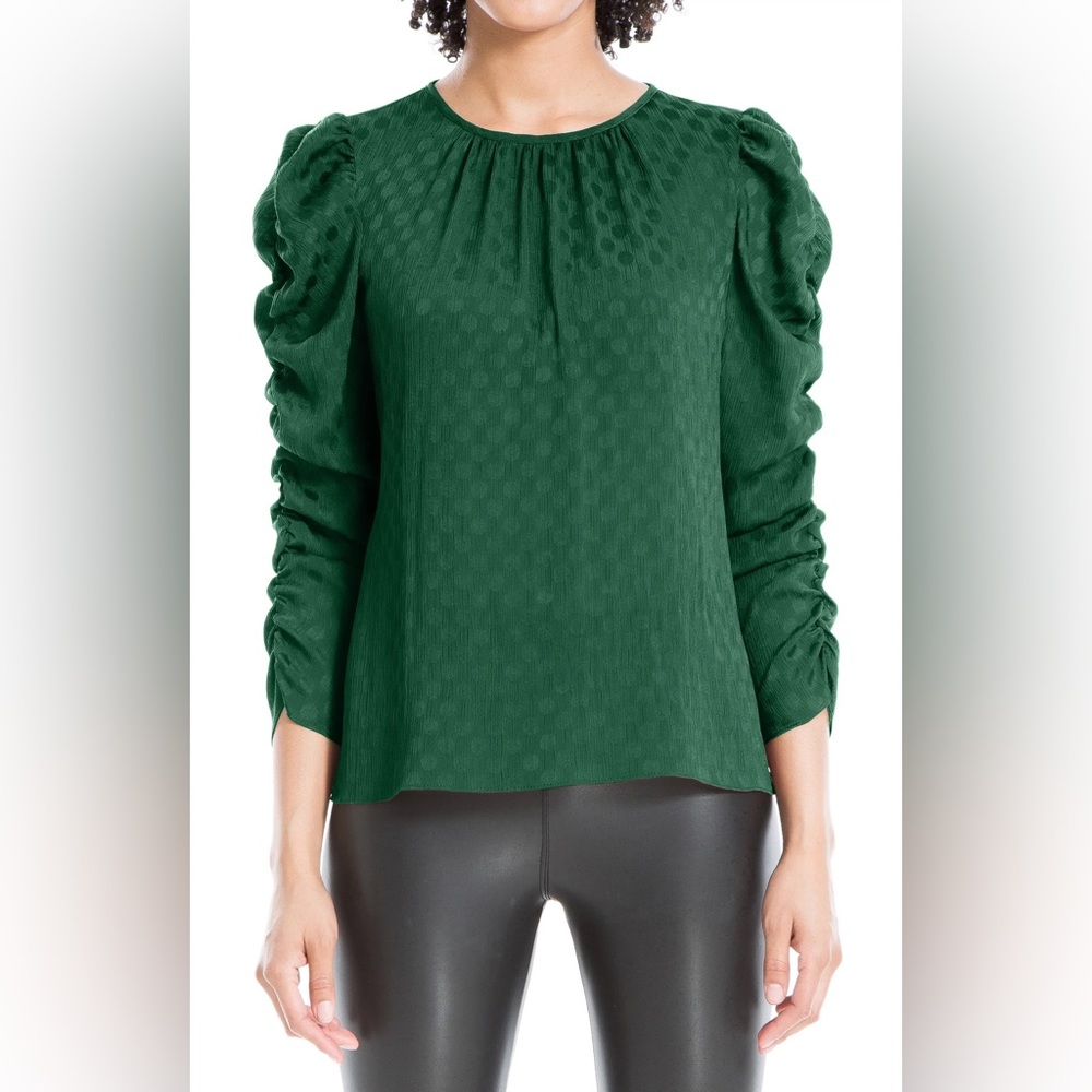 Max studio emerald green top